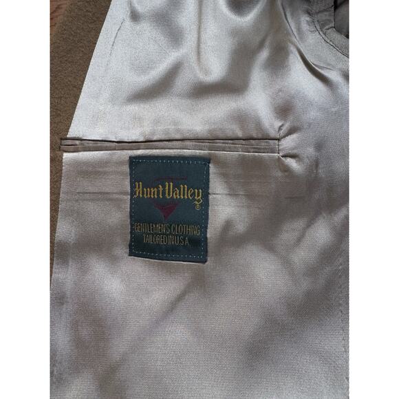 VTG 70s Hunt Valley Camel Hair Sport Coat 46R 2 Button Luxury Blazer USA *READ - Picture 8 of 13